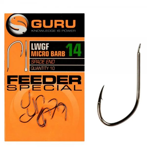 NextFish - Horgász webshop és horgászbolt - GURU Feeder Special Hook Size 10 (Barbed/Spade End)