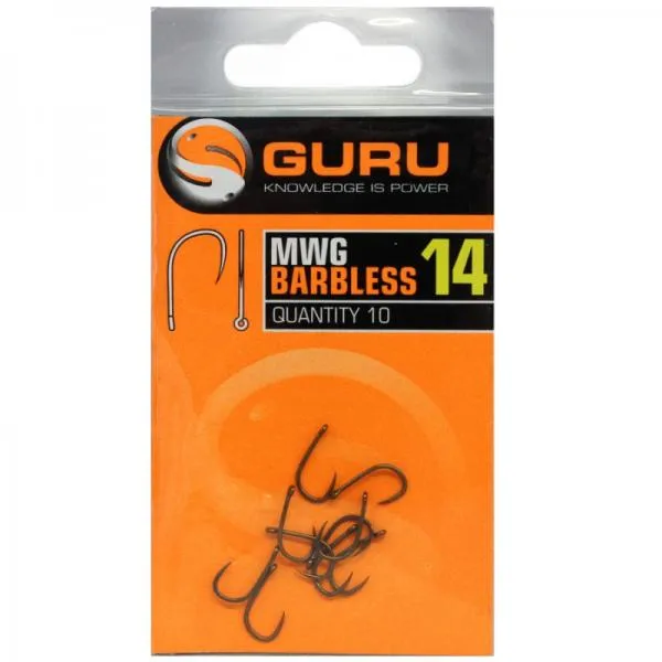 NextFish - Horgász webshop és horgászbolt - GURU MWG Hook size 10 (Barbless/Eyed)