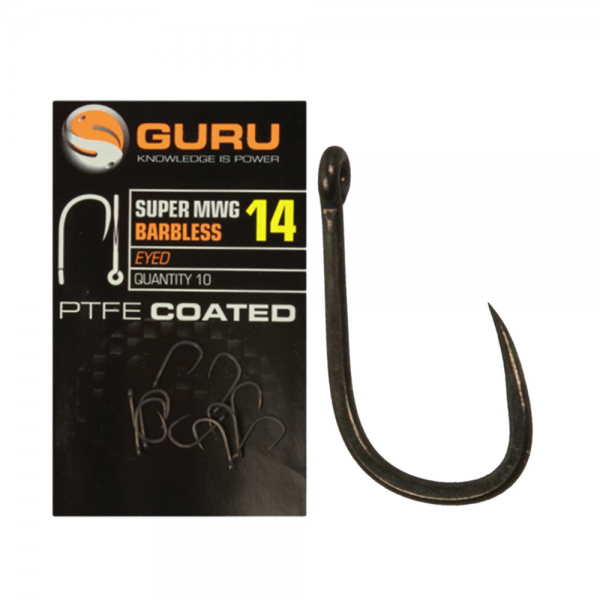 NextFish - Horgász webshop és horgászbolt - GURU Super MWG Hook Size 10 (Barbless/Eyed)