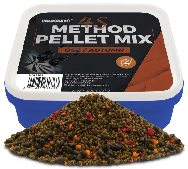 NextFish - Horgász webshop és horgászbolt - Haldorádó 4S Method Pellet Mix - Ősz - Etető Pellet 