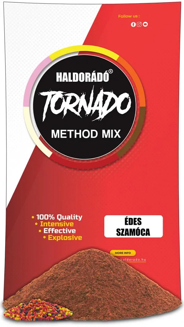 NextFish - Horgász webshop és horgászbolt - Haldorádó TORNADO Method MIX - Édes Szamóca etetőanyag