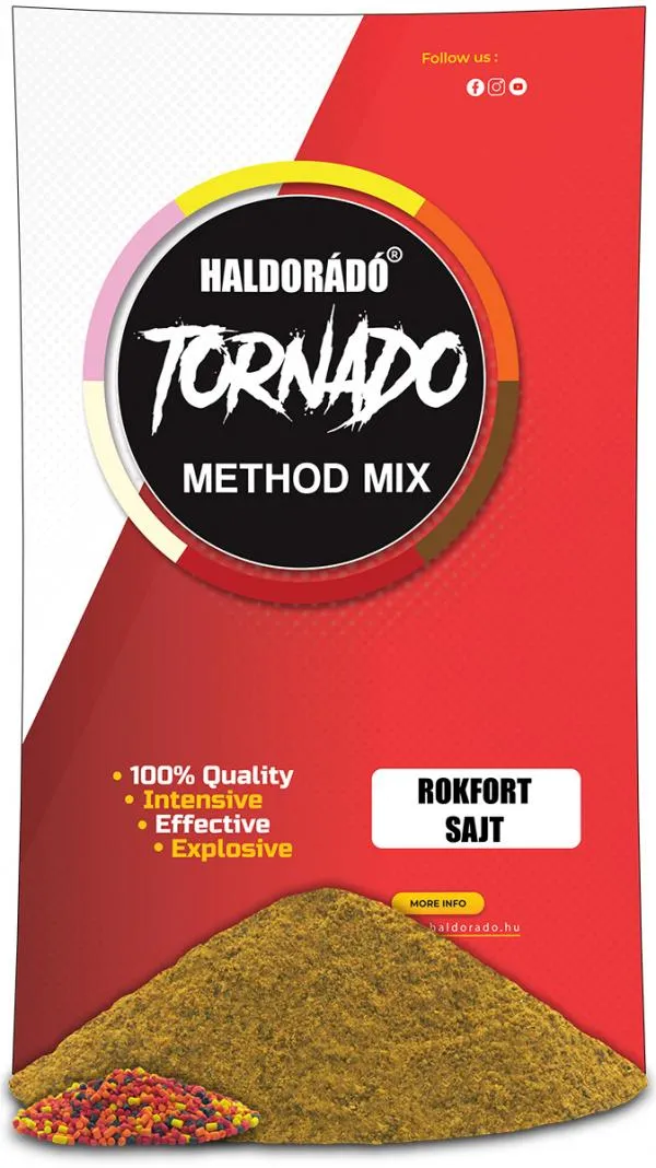 NextFish - Horgász webshop és horgászbolt - Haldorádó TORNADO Method MIX - Rokfort Sajt etetőanyag