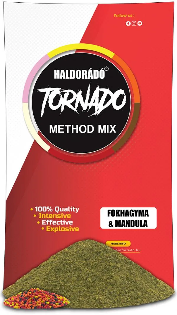 NextFish - Horgász webshop és horgászbolt - Haldorádó TORNADO Method MIX - Fokhagyma & Mandula etetőanyag