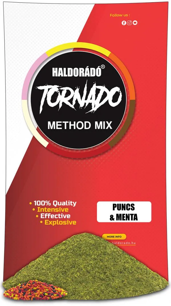 NextFish - Horgász webshop és horgászbolt - Haldorádó TORNADO Method MIX - Puncs & Menta etetőanyag