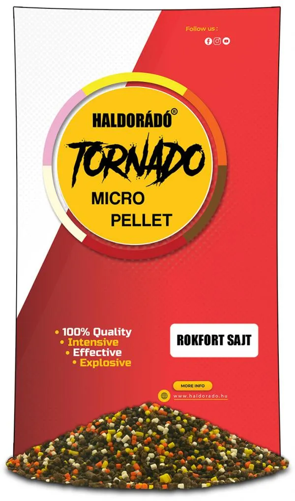 NextFish - Horgász webshop és horgászbolt - Haldorádó Tornado Micro Pellet - Rokfort Sajt