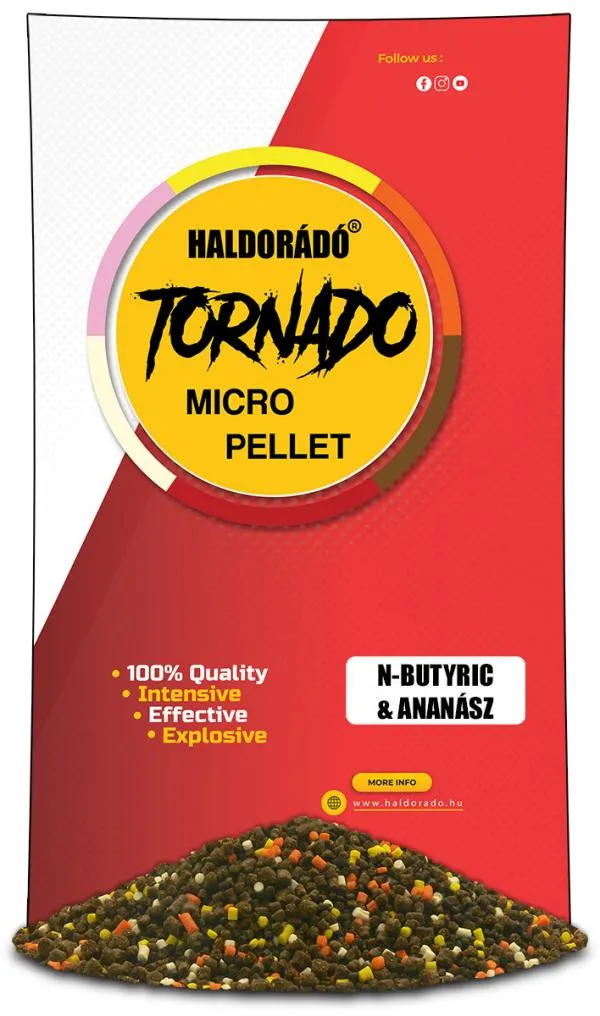 NextFish - Horgász webshop és horgászbolt - Haldorádó Tornado Micro Pellet - N-Butyric-Ananász