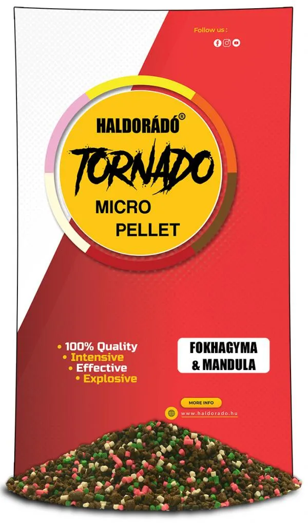 NextFish - Horgász webshop és horgászbolt - Haldorádó Tornado Micro Pellet - Fokhagyma-Mandula