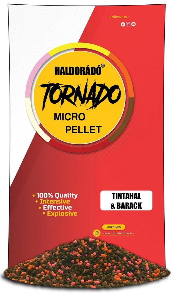 NextFish - Horgász webshop és horgászbolt - Haldorádó Tornado Micro Pellet - Tintahal-Barack