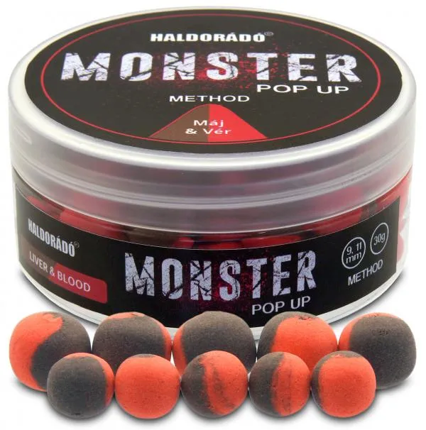 NextFish - Horgász webshop és horgászbolt - Haldorádó MONSTER Pop Up Method 9, 11 mm - Máj & Vér