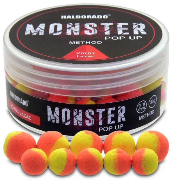 NextFish - Horgász webshop és horgászbolt - Haldorádó MONSTER Pop Up Method 9, 11 mm - Vörös Lazac