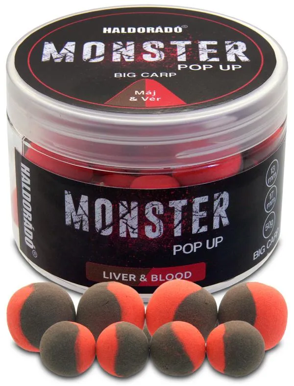 NextFish - Horgász webshop és horgászbolt - Haldorádó MONSTER Pop Up Big Carp 13, 17 mm - Máj & Vér