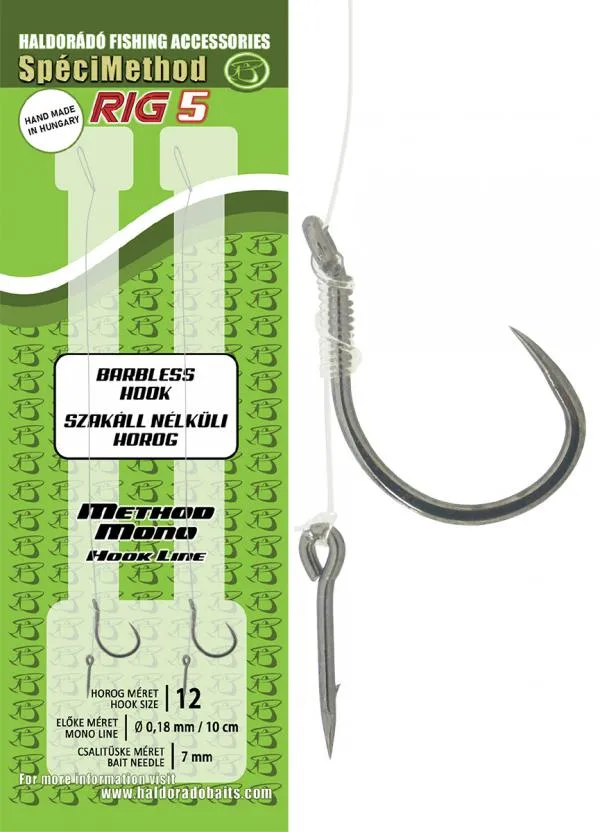 NextFish - Horgász webshop és horgászbolt - Haldorádó SpéciMethod Rig5 Mono 7 mm / 12 barbless