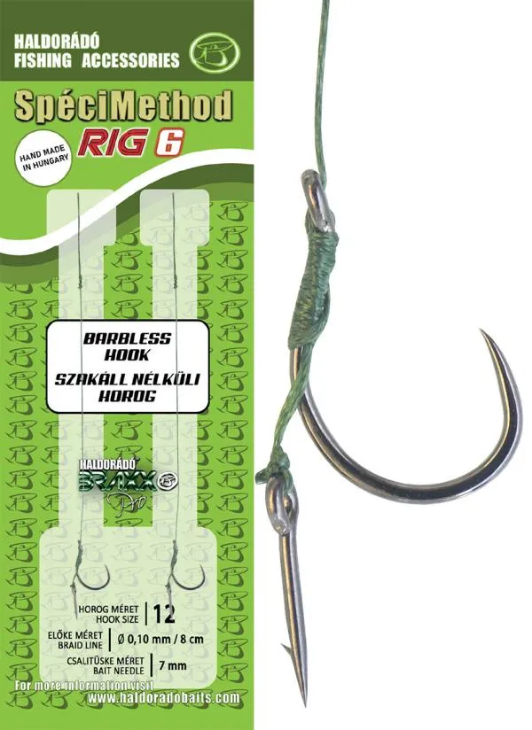 NextFish - Horgász webshop és horgászbolt - Haldorádó SpéciMethod Rig6 Braid 7 mm / 12 barbless