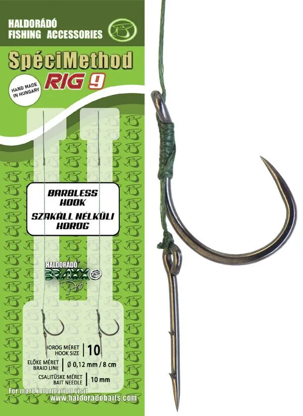 NextFish - Horgász webshop és horgászbolt - Haldorádó SpéciMethod Rig9 Braid 10 mm / 10 barbless