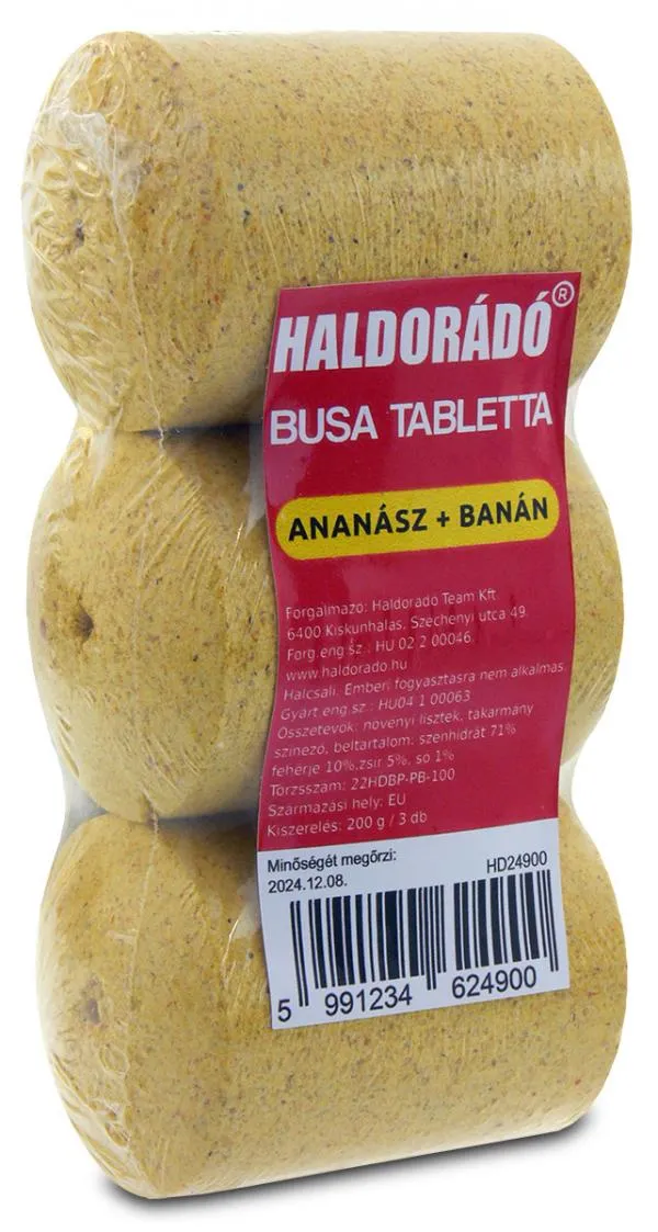 NextFish - Horgász webshop és horgászbolt - Haldorádó Busa tabletta - Ananász banán