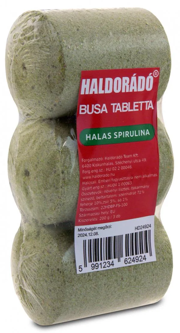 NextFish - Horgász webshop és horgászbolt - Haldorádó Busa tabletta - Halas spirulina