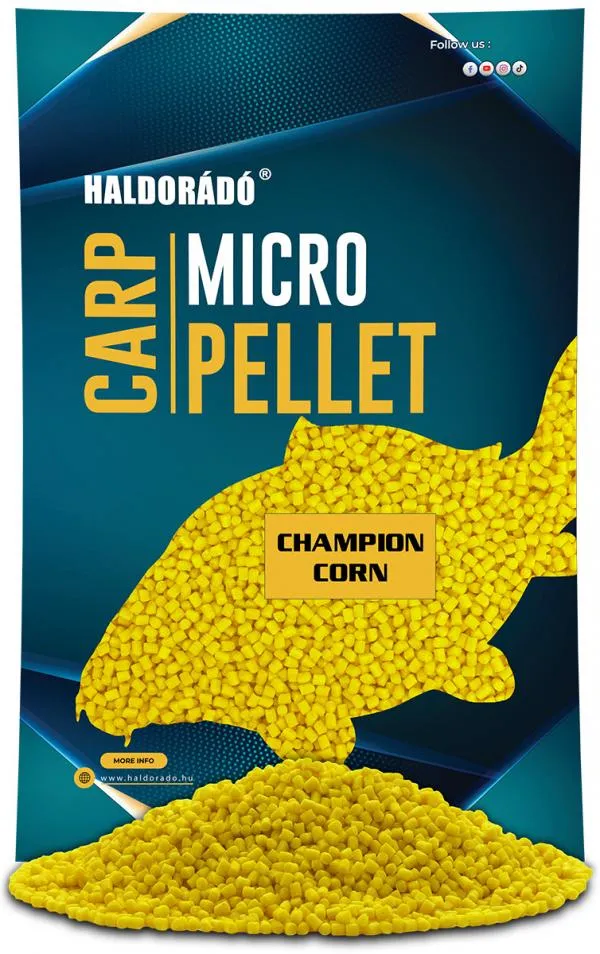 NextFish - Horgász webshop és horgászbolt - HALDORÁDÓ Carp Micro Pellet - Champion Corn