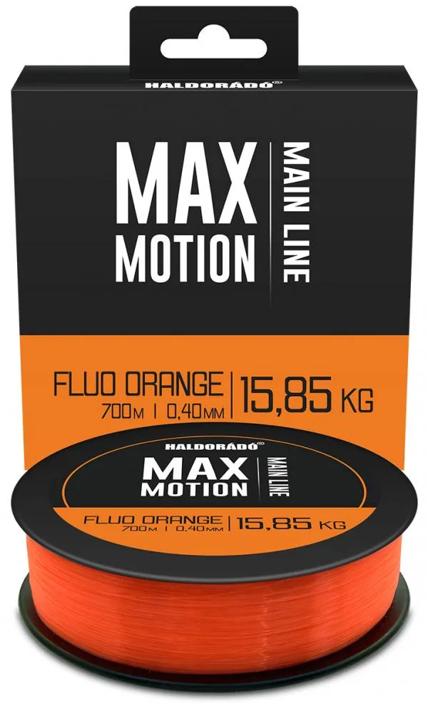 NextFish - Horgász webshop és horgászbolt - HALDORÁDÓ MAX MOTION Fluo Orange 0,40 mm / 700 m - 15,85 kg