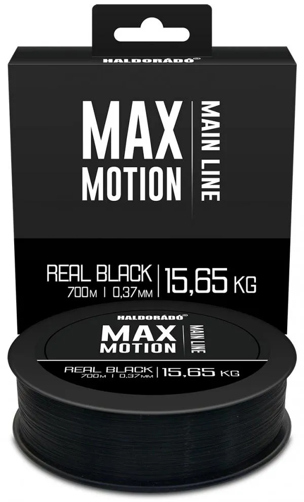 NextFish - Horgász webshop és horgászbolt - HALDORÁDÓ MAX MOTION Real Black 0,37 mm / 700 m - 15,65 kg