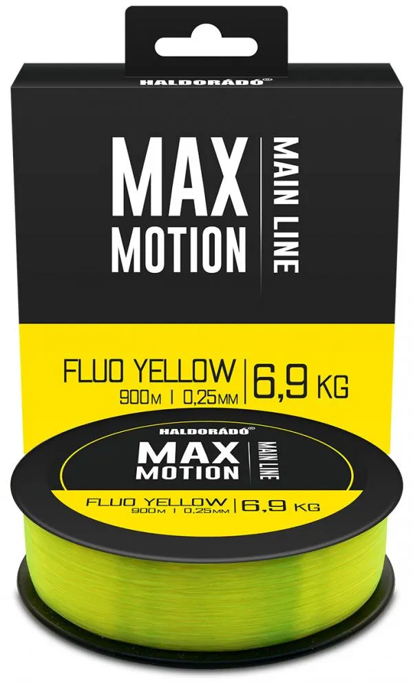 NextFish - Horgász webshop és horgászbolt - HALDORÁDÓ MAX MOTION Fluo Yellow 0,25 mm / 900 m - 6,9 kg