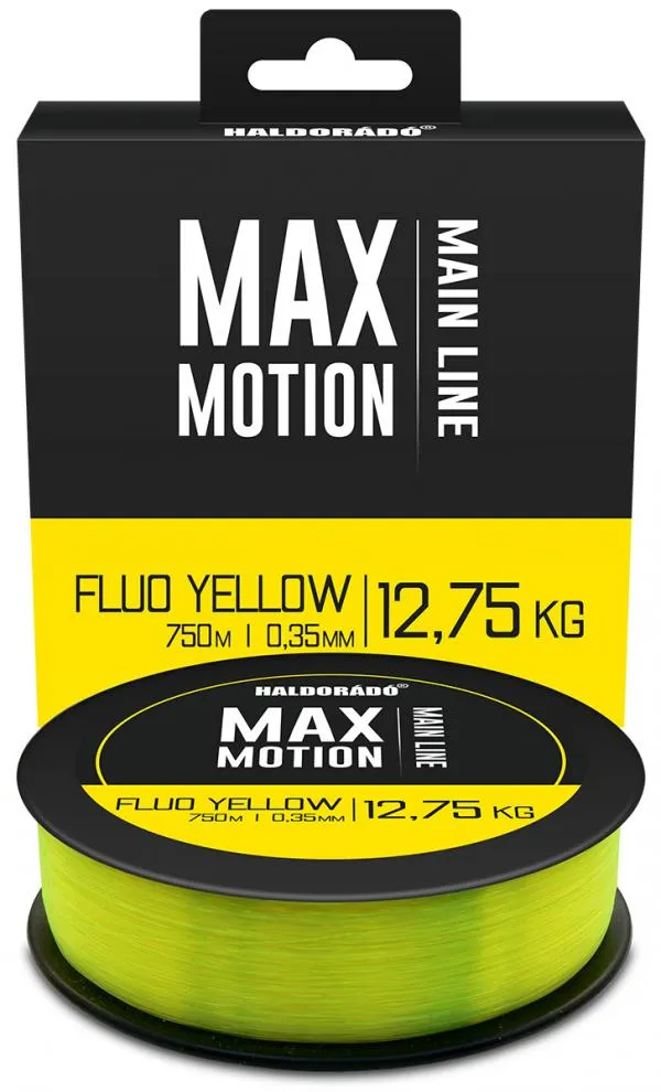 NextFish - Horgász webshop és horgászbolt - HALDORÁDÓ MAX MOTION Fluo Yellow 0,35 mm / 750 m - 12,75 kg