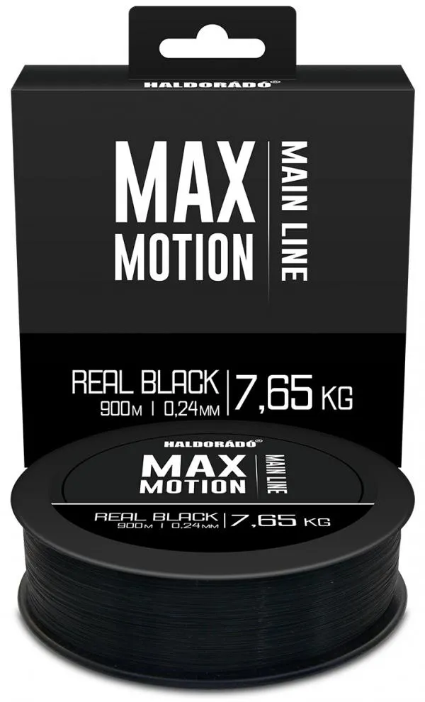 NextFish - Horgász webshop és horgászbolt - HALDORÁDÓ MAX MOTION Real Black 0,24 mm / 900 m - 7,65 kg