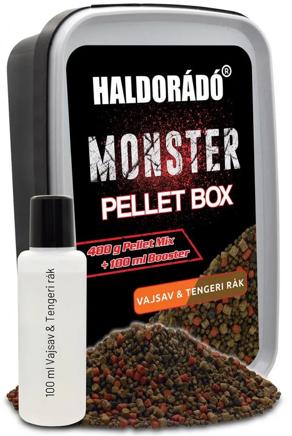 NextFish - Horgász webshop és horgászbolt - HALDORÁDÓ MONSTER Pellet Box - Vajsav & Tengeri Rák