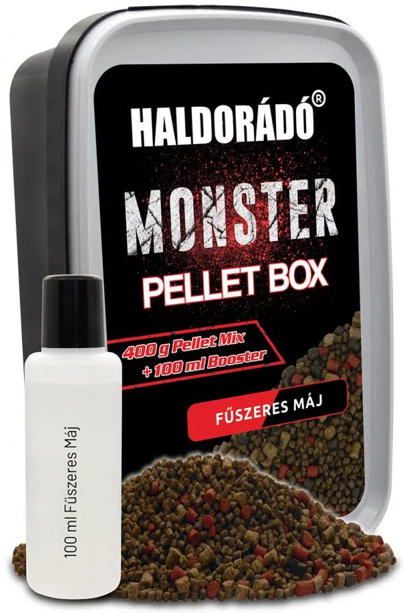 NextFish - Horgász webshop és horgászbolt - HALDORÁDÓ MONSTER Pellet Box - Fűszeres Máj