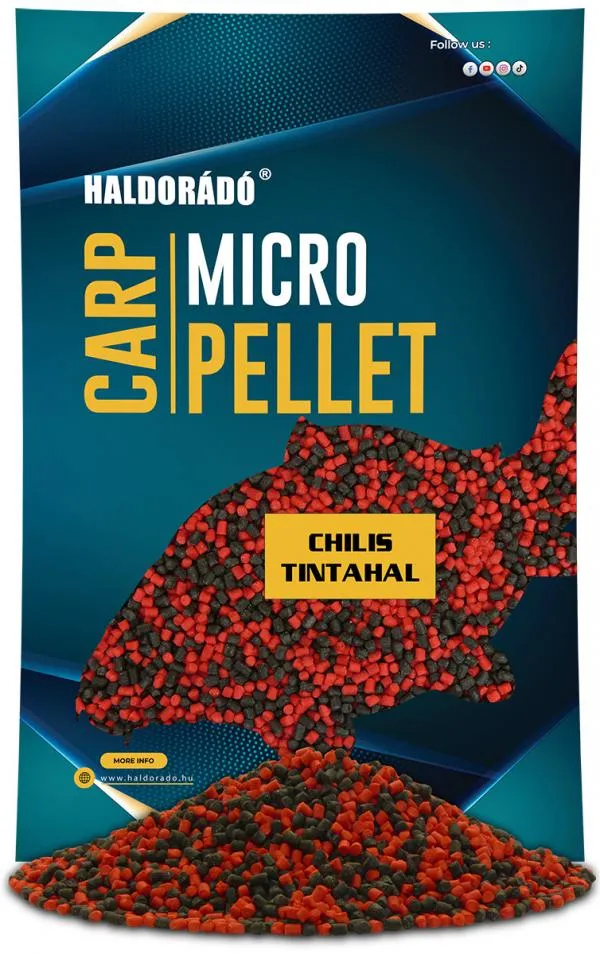 NextFish - Horgász webshop és horgászbolt - HALDORÁDÓ Carp Micro Pellet - Chilis Tintahal