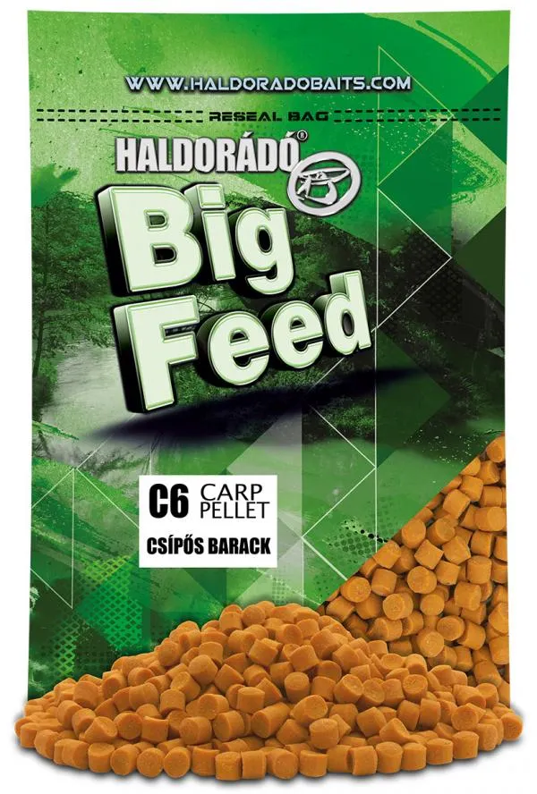 NextFish - Horgász webshop és horgászbolt - Haldorádó Big Feed - C6 Pellet - Csípős Barack