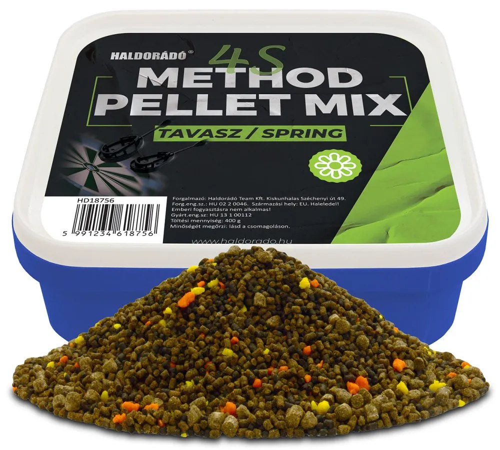 NextFish - Horgász webshop és horgászbolt - Haldorádó 4S Method Pellet Mix - Tavasz - Etető Pellet 