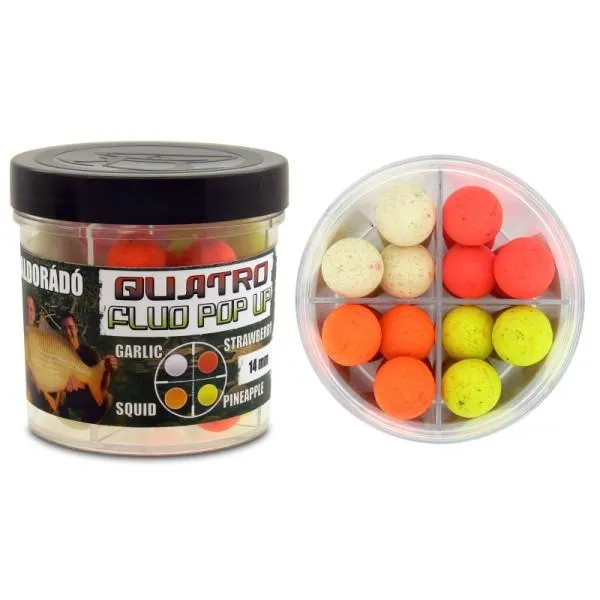 NextFish - Horgász webshop és horgászbolt - Haldorádó Quatro Fluo Boilies 14mm PopUp