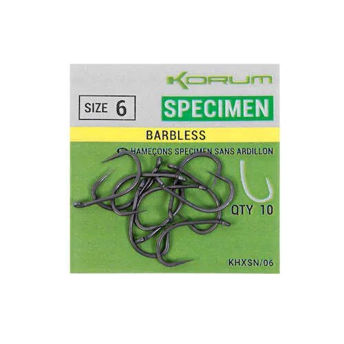 NextFish - Horgász webshop és horgászbolt - XPERT SPECIMEN BARBLESS HOOKS - SIZE 6 