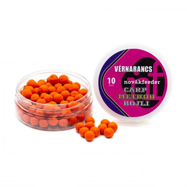 NextFish - Horgász webshop és horgászbolt - NovákFeeder Carp Method Bojli 10mm Vérnarancs