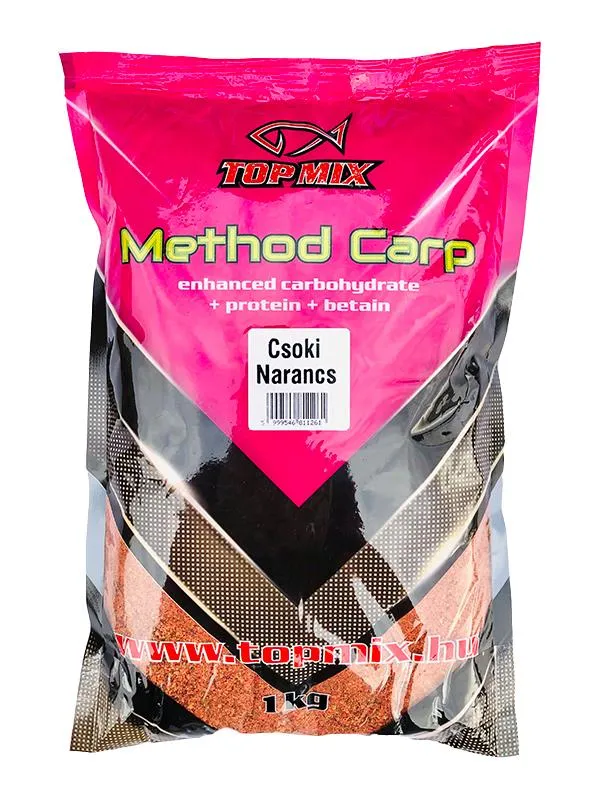 NextFish - Horgász webshop és horgászbolt - TOPMIX Method Carp Csoki - Narancs 1kg etetőanyag 