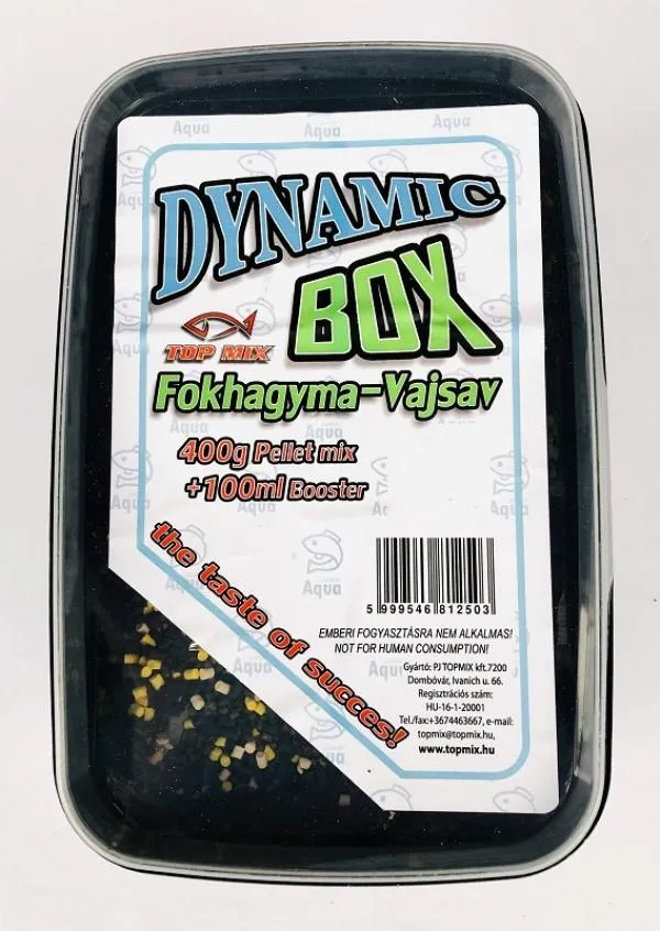 NextFish - Horgász webshop és horgászbolt - TopMix DYNAMIC Pellet Box Fokhagyma-Vajsav - Etető Pellet 