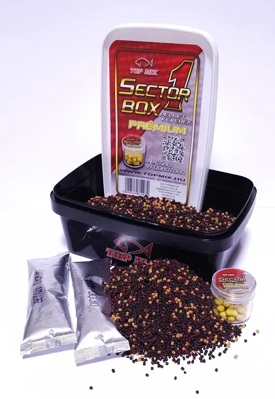 NextFish - Horgász webshop és horgászbolt - TOP MIX Sector 1 pellet box Prémium