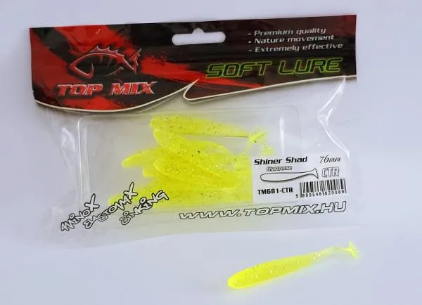 NextFish - Horgász webshop és horgászbolt - Top Mix Shiner Shad Chartreuse 76 mm