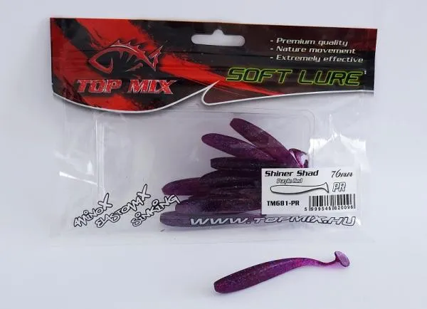 NextFish - Horgász webshop és horgászbolt - Top Mix Shiner Shad Purple Red 76 mm