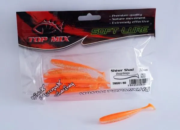 NextFish - Horgász webshop és horgászbolt - Top Mix Shiner Shad Sunny Orange 76 mm