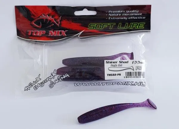 NextFish - Horgász webshop és horgászbolt - Top Mix Shiner Shad Purple Red 100 mm