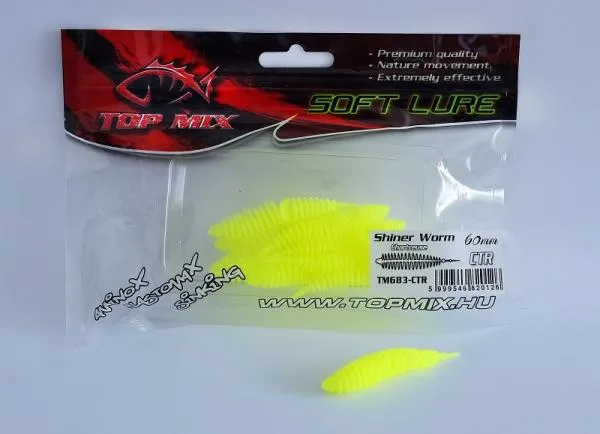 NextFish - Horgász webshop és horgászbolt - Top Mix Shiner Worm Chartreuse 60 mm