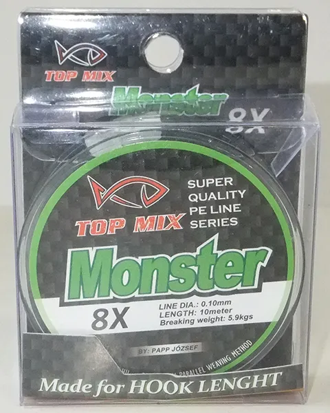 NextFish - Horgász webshop és horgászbolt - Topmix X8 Monster fonott előke zsinór 0,10mm
