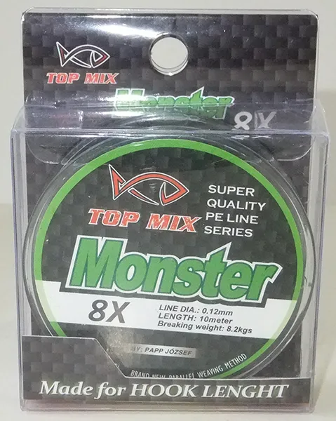 NextFish - Horgász webshop és horgászbolt - Topmix X8 Monster fonott előke zsinór 0,12mm