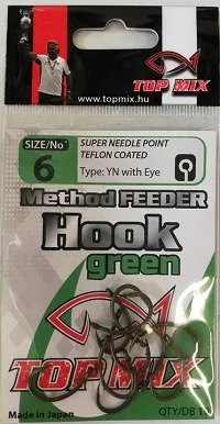 NextFish - Horgász webshop és horgászbolt - Method Feeder horog #6, zöld