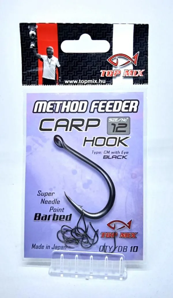 NextFish - Horgász webshop és horgászbolt - TOP MIX Method Feeder Carp Hook Micro Barbed #6