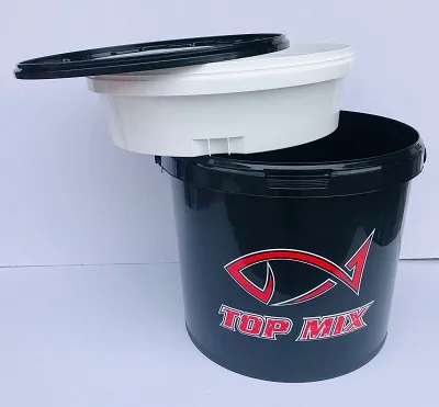 NextFish - Horgász webshop és horgászbolt - TOPMIX 10L Etető keverő vödör csalitálcával, tetővel