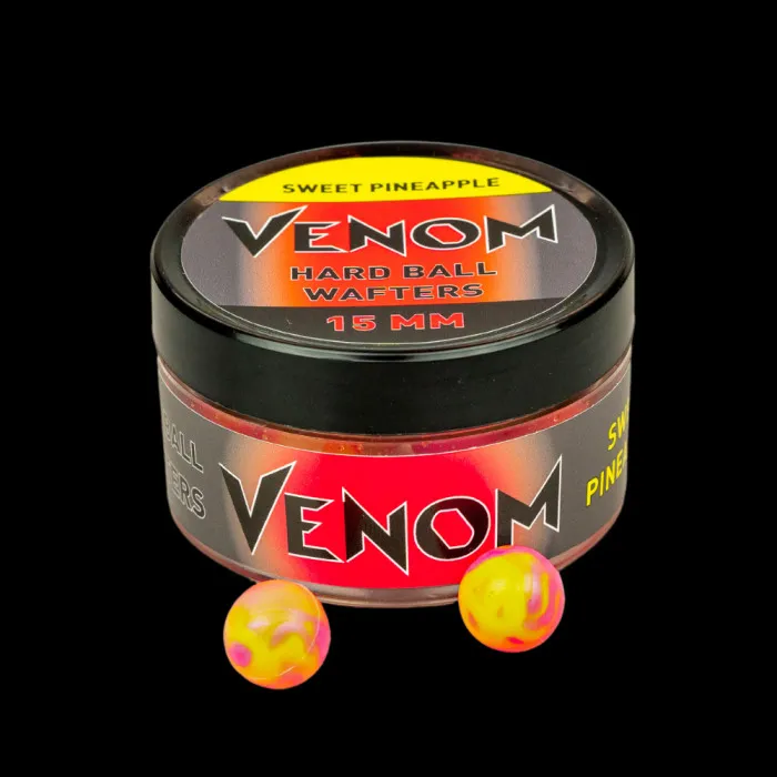 NextFish - Horgász webshop és horgászbolt - Feedermánia VENOM HARD BALL WAFTERS 15 MM SWEET PINEAPPLE