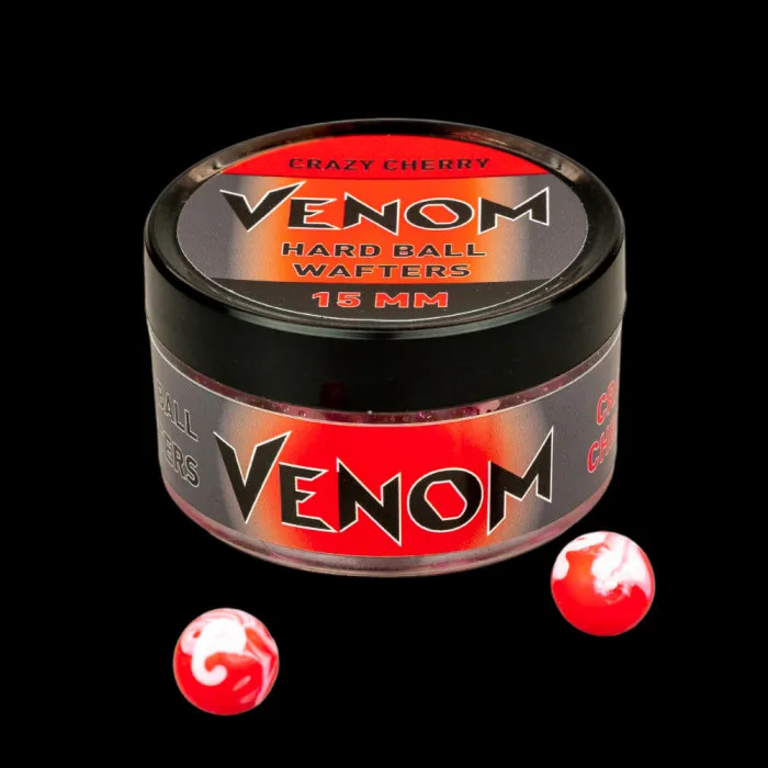 NextFish - Horgász webshop és horgászbolt - Feedermánia VENOM HARD BALL WAFTERS 15 MM CRAZY CHERRY