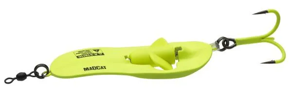 NextFish - Horgász webshop és horgászbolt - A-STATIC RATLIN' SPOON 3/0 110G SINKING FLUO YELLOW UV